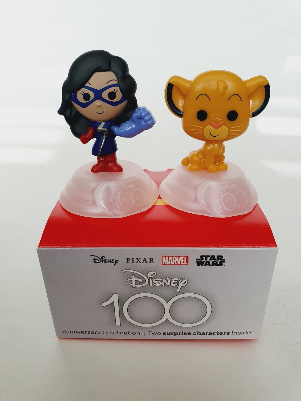 Disney 100th Anniversary Happy Meal McDonald's 2023 Toys- Ms. Marvel & Simba